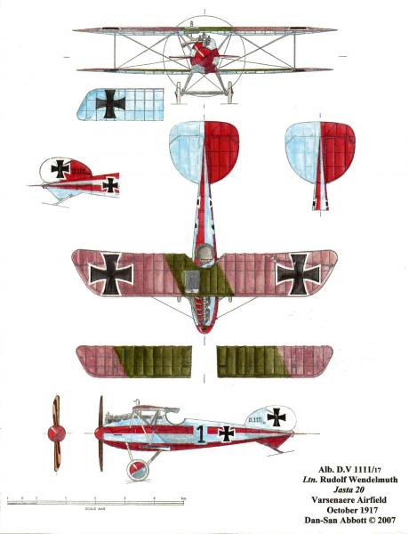 Albatros D.V 1111:17. Jasta 20